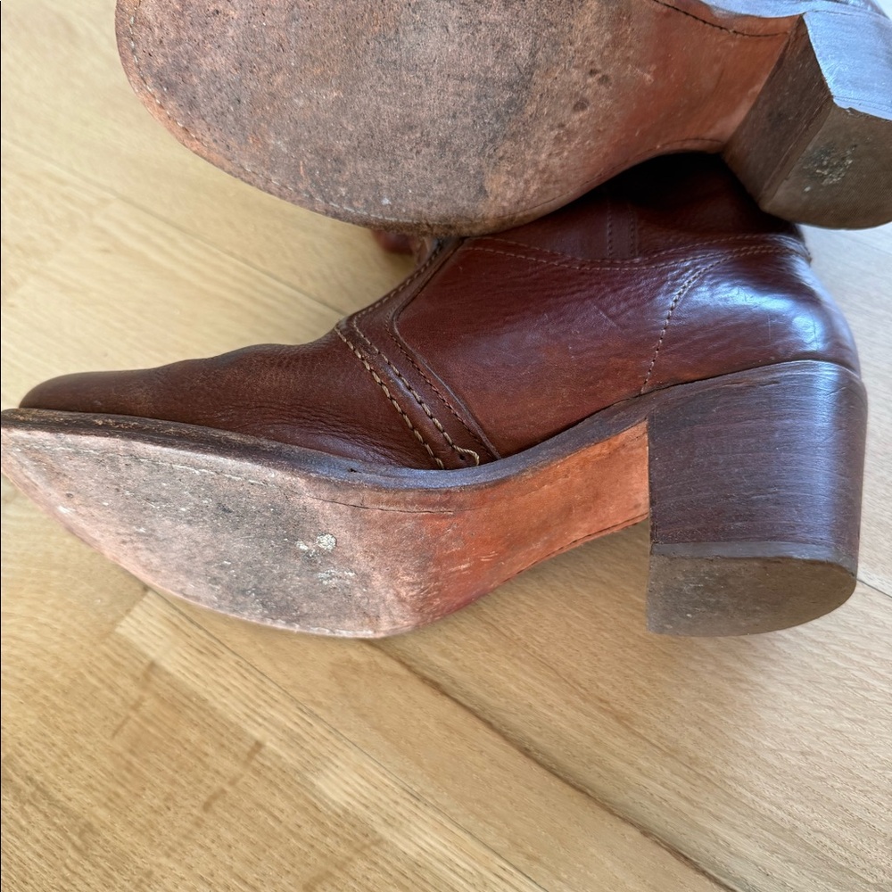 Frye Brown Leather Boots - “Campus Boot” - Women’s Size 7.5 - Picture 4 of 6